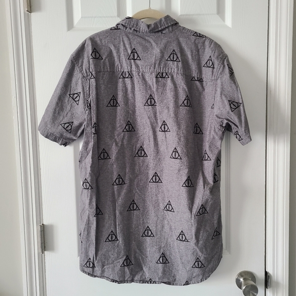 SALE!! Harry Potter Deathly Hallows Button Down - Picture 2 of 4